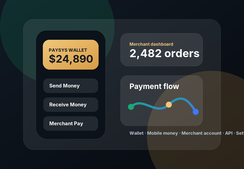 PAYSYS payment system wallet and merchant dashboard
